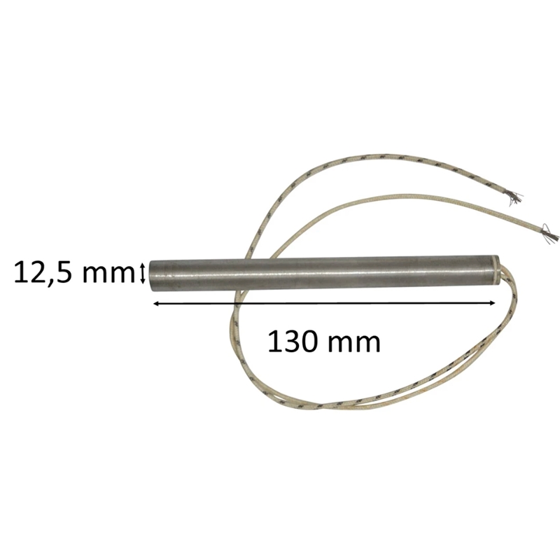 Zündkerze / Glühzünder für  Pelletofen: 12,5 mm x 130 mm 300 Watt 