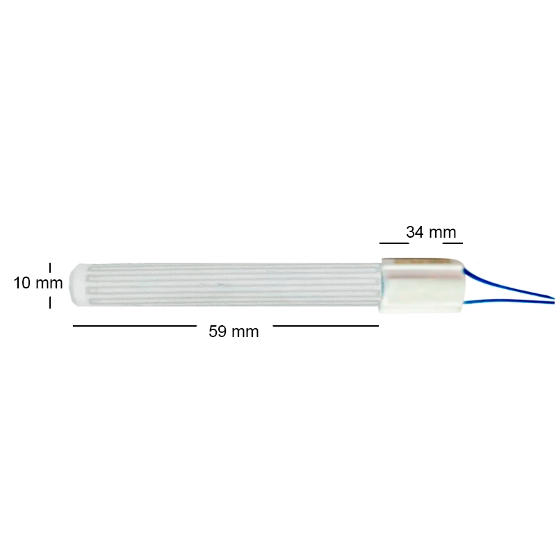 Zündkerze / Glühzünder rund keramisch für Pelletofen: 10,5 x 60 mm 250 Watt