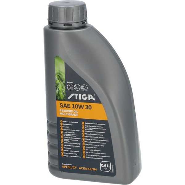 Stiga Motoröl - 1111923701 - Öl für 4-Takt-Motor, 10W-30, 0,6 l