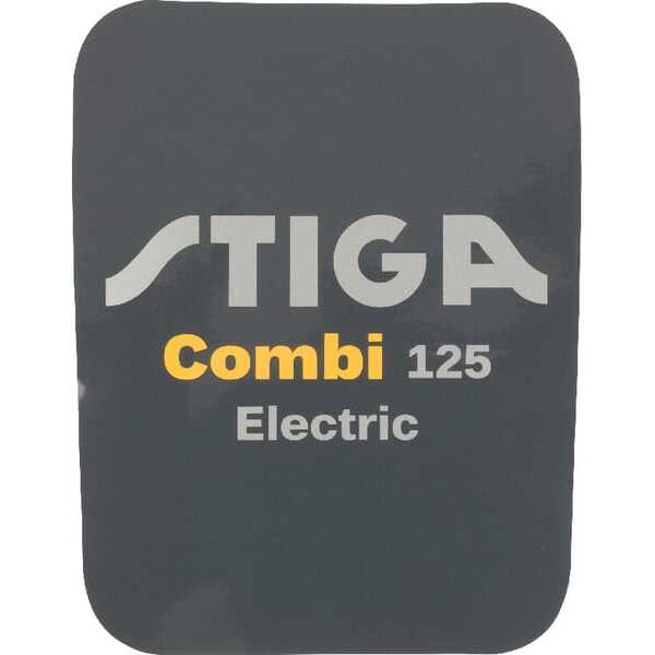 Stiga AufkleberÜbersichtOE - 1143685530 - Aufkleber "Stiga combi 125EL“