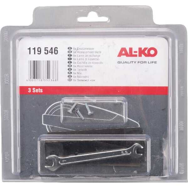 AL-KO MährobotermesserÜbersichtOE - 127400 - Messer Robolinho m. Bfstgsschrb.