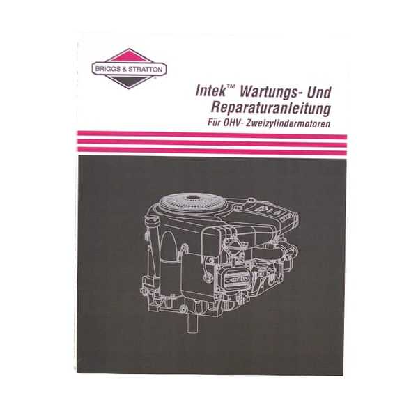 Briggs & Stratton Ersatzteilkatalog - 274079 - Reparaturhandbuch Intek TW
