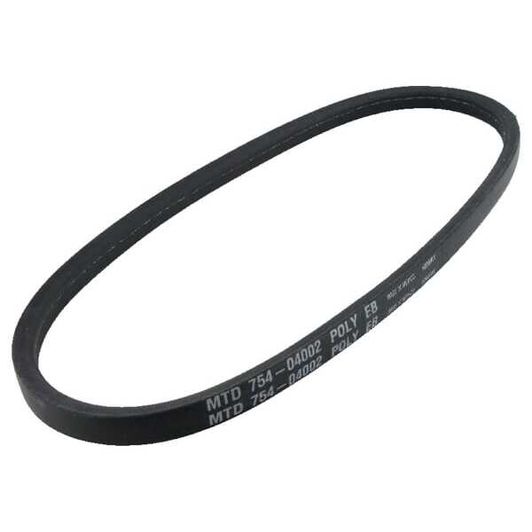MTD Keilriemen Übersicht - 75404002 - Keilriemen