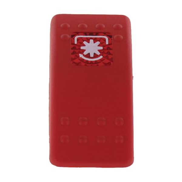 Stiga SchalterÜbersicht F&G - 9400034301 - Schaltdeckel PTO rot