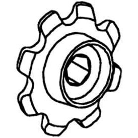 John Deere Zufuhrsystem Kettenrad - AV104584 - Kettenrad