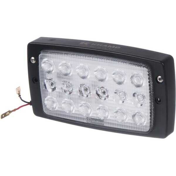 John Deere Arbeitsscheinwerfer LED, rechteckig - LA80300 - LED Arbeitsscheinwerfer 27W 3375lm - combo AMP Anschluss