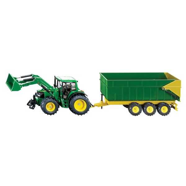 John Deere S01843 mit Frontlader und Anhänger - S01843 - John Deere mit Frontlader und Anhänger