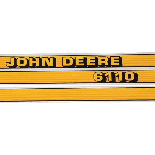 John Deere Aufklebersätze - TR6110JD - Aufkleberset \