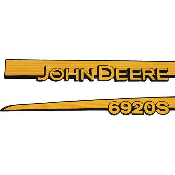 John Deere Aufklebersätze - TR6920SJD - Aufkleberset \