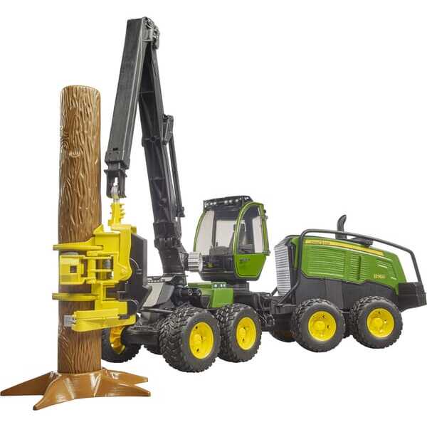 John Deere U02135 1270G Holzvollernter - U02135 - John Deere 1270G Holzvollernter mit Baumstamm